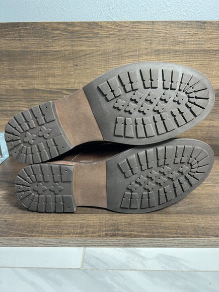 Club Room Mens Lace-Up Faux Leather Dress Chukka Boot 10.5M Lace Up Westin Tan - Picture 9 of 9